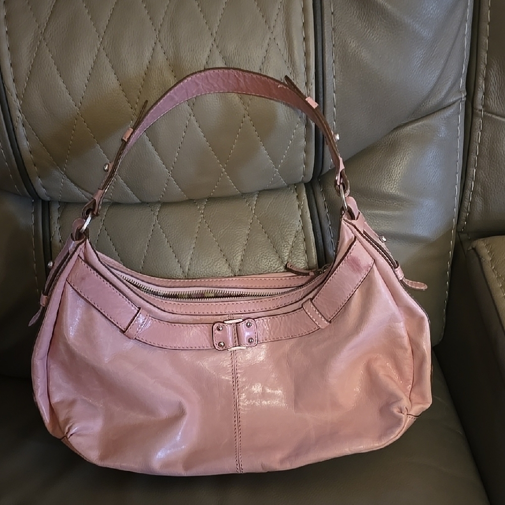 Pink Leather Women's Bag